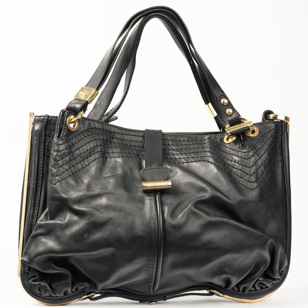 Jimmy Choo Alex Black Leather Hobo